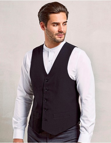P-PR622-Mens Lined Polyester Waistcoat